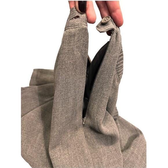 Deadstock Venezia Lane Bryant 90 Style Maxi Skirt Slit Embroidered SZ 14 16 Gray - Picture 5 of 12